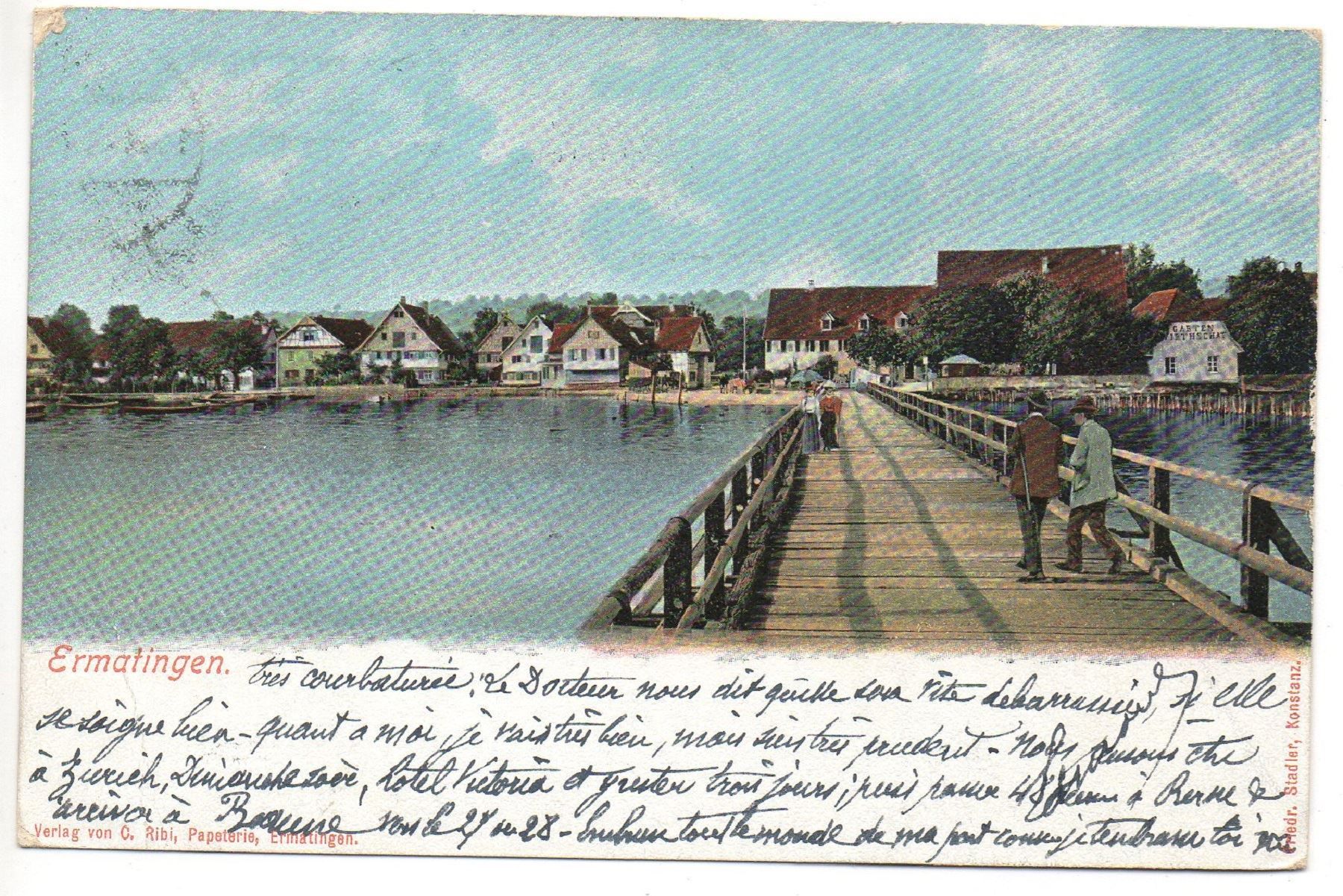 Cartes postales: ERMATINGEN gel. 1906 Ambulant – D'occasion à Jona par philajona