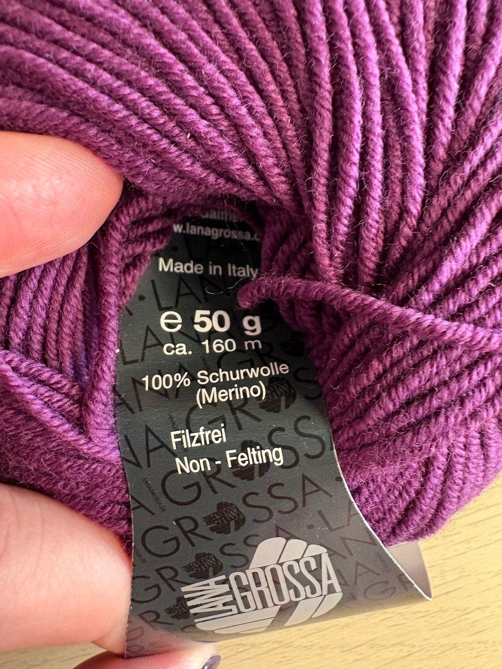Wolle: Lana Grossa Cool Wool - Dunkellila – Neu (gemäss Beschreibung) aus Ostermundigen von asi_jqt5 3
