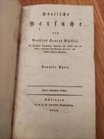 1821 Buch Poetische Versuche Gottlieb Pfeffel Tübingen