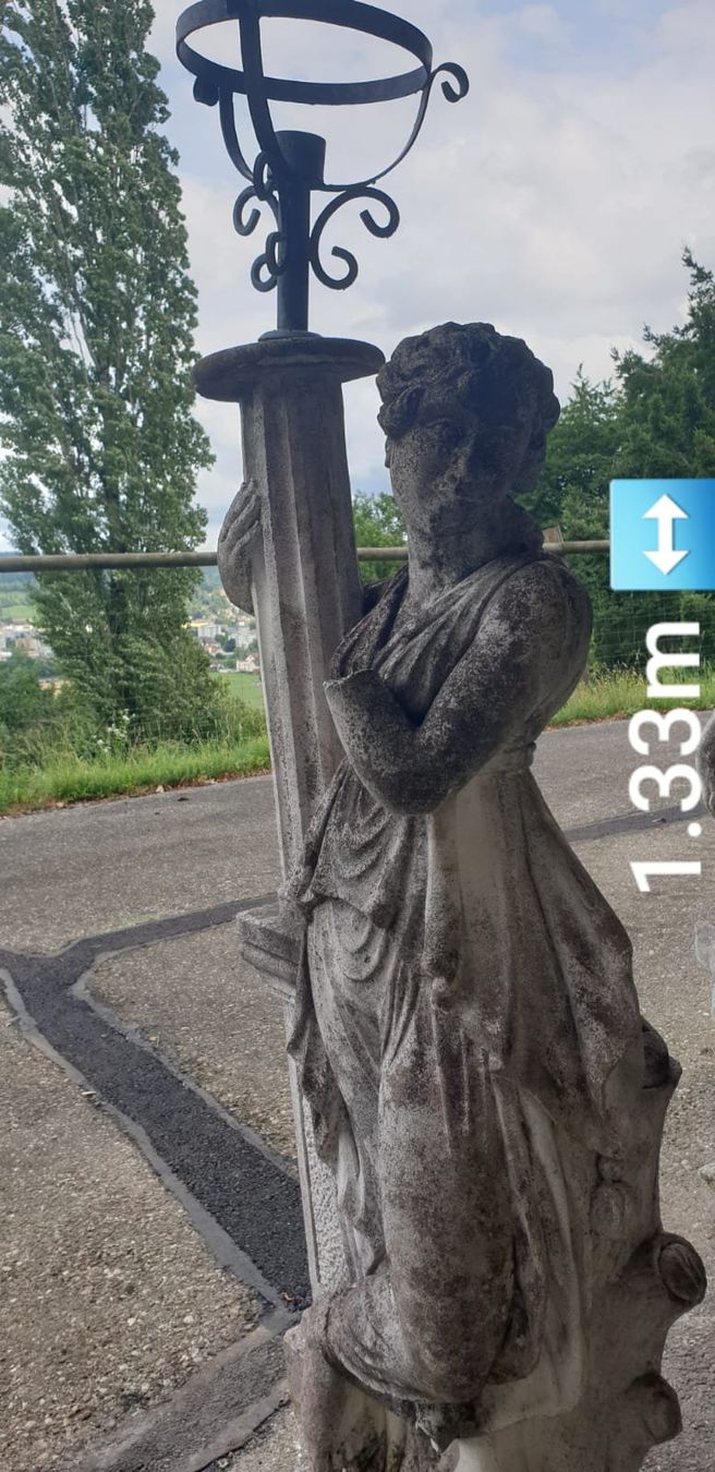 Lampade: Gartenlampe - Lampenfigur - Jungfrau - Jugendstil - Romantik – Usato da Staufen venduto da jasminm01 4