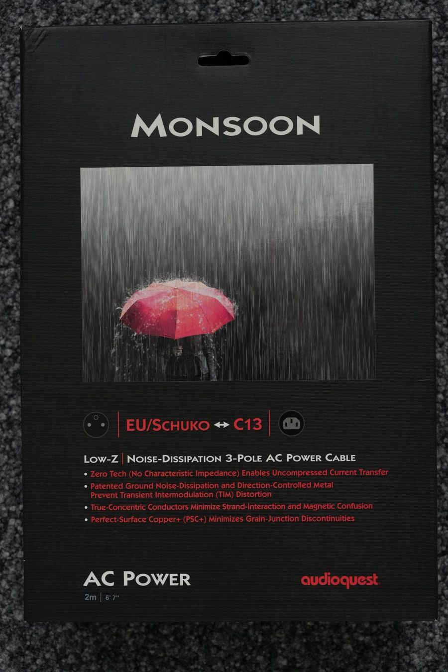 AudioQuest Câbles: Audioquest Monsoon Netzkabel 2m – D'occasion à Brunnen par Techfreak1