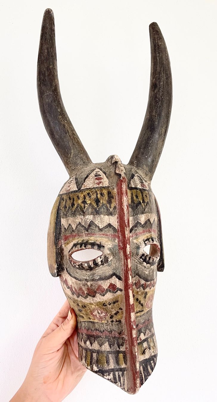 Skulpturen & Statuen: Rarität wunderschöne alte Maske der Bwa Burkina Faso 50 cm – Defekt aus Rüthi (Rheintal) von Kunsthaus777 3
