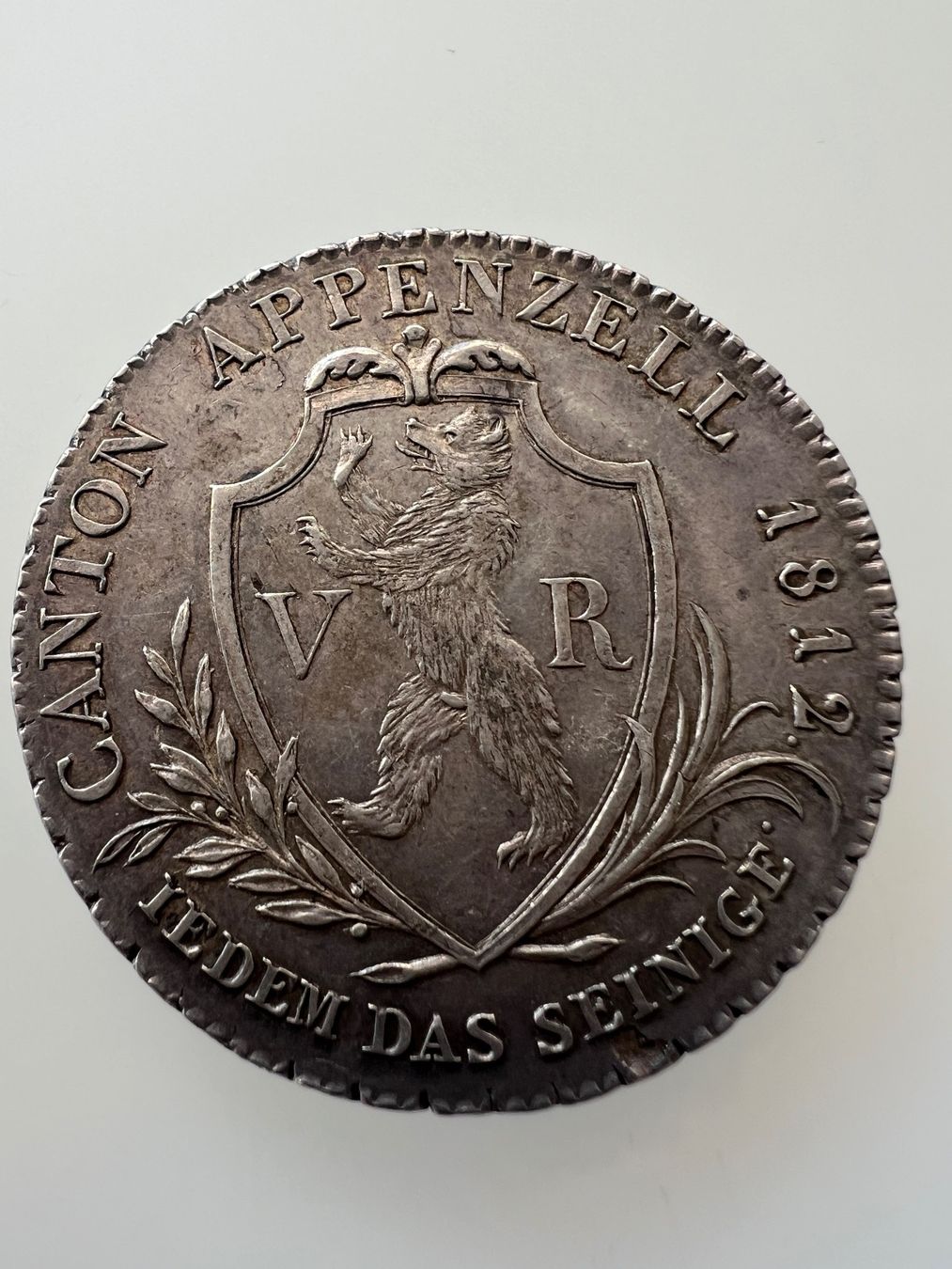 Tutti le monete: Appenzell Ausserrhoden, 4 Franken, 1812 – Usato da Schaffhausen venduto da schatzkiste69