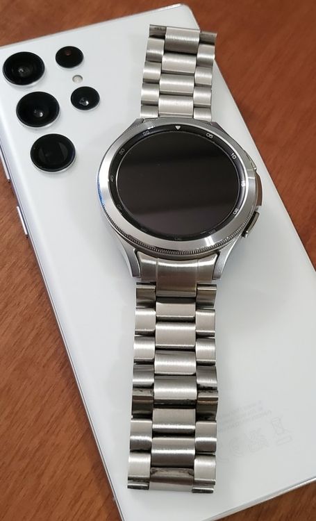 Samsung GALAXY WATCH4 CLASSIC LTE (eSIM) 46mm silber ** (Gebraucht