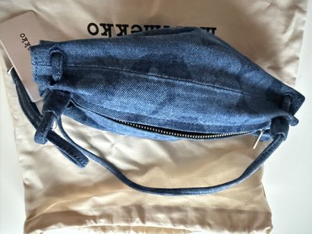 Marimekko Tasche Jeans blau mit Staubbeutel neu