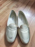 Goldene Damen-Slippers Hausschuhe  Finken Daniel Green
