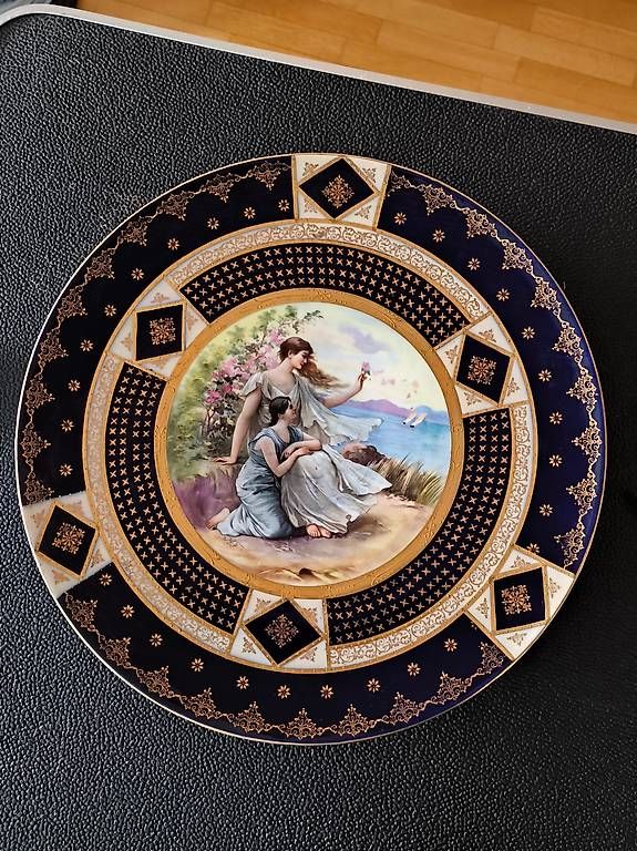 Piatti: Wiener Teller Hand bemalt um 1850 – Usato da Arnegg venduto da Philips3