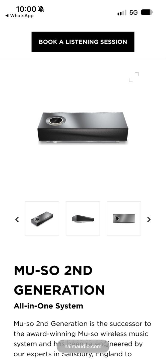 Naim Casse acustiche: Lautsprecher Naim - Mu-so 2 – Usato da Zürich venduto da Peban1 6