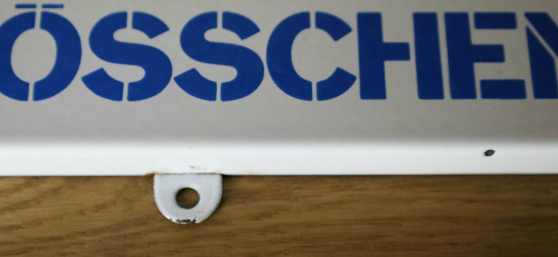 Feldschlösschen Insegne: Emailschild "Feldschlösschen Bier, Rheinfelden" – Usato da Birrwil venduto da brandschatz_birrwil 5