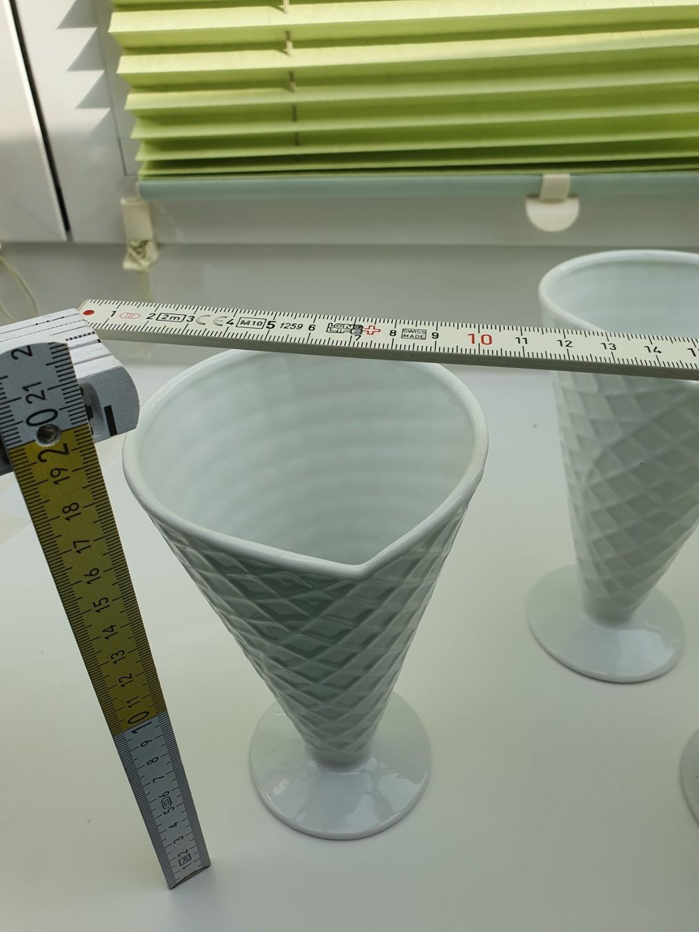 Bicchieri: 3x Eisbecher, Glacebecher, Dessertbecher, Cornet Waffel L... – Nuovo (secondo la descrizione) da Kloten venduto da Hektor44 3