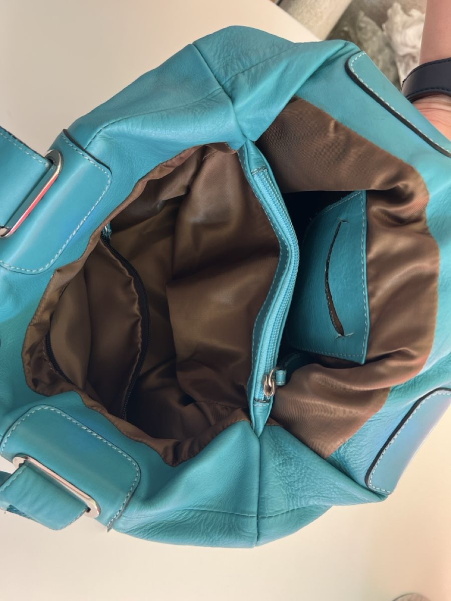 Borse da donna: Türkise Echtleder Handtasche Maxima Milano – Usato da Schleinikon venduto da mbr_jc95 3