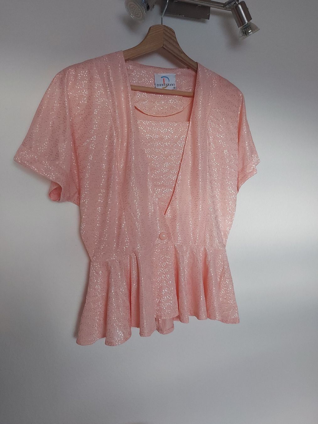 Top: Top vintage peplum - Taille M – Usato da Lausanne venduto da Super-cerise 5