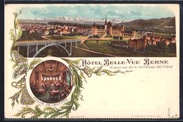 Litho Berne, Hotel Belle-Vue, Salle de l
