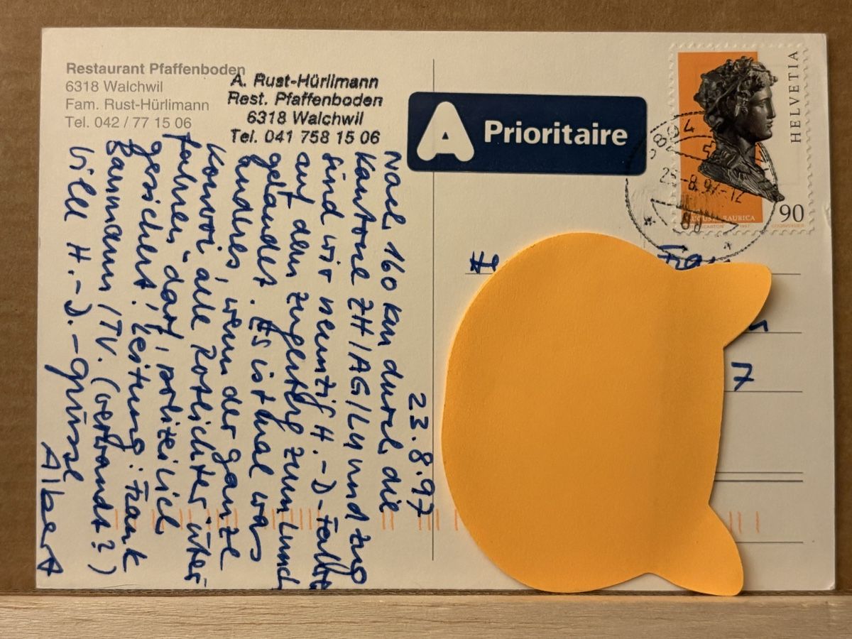 Cartoline postali: AK von Restaurant Pfaffenboden Walchwil – Usato da Rümlang venduto da Kartenpost1 1