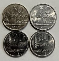 Lot. 4 Münzen Brasilien 1967-1975