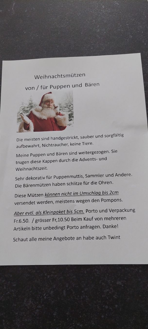 Toutes les décorations: Deko Weihnachtsmütze  – Neuf (Voir description) à Muri AG par nindo1 5
