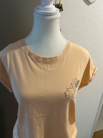 Kurzarm Shirt Damen abricot  TRAFFIC KOLLEKTION  Gr. M