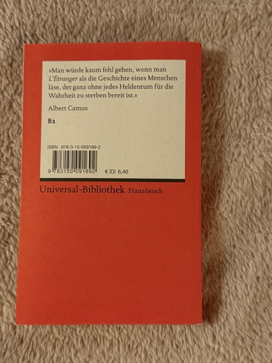 Libri: Albert Camus L'Etranger  – Nuovo (secondo la descrizione) da Bolligen venduto da lee_orange 1