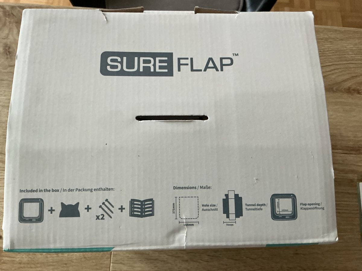 Katzenklappen: Katzenklappe sure flap – Neu (gemäss Beschreibung) aus Schneisingen von Kunsthof.Schneider