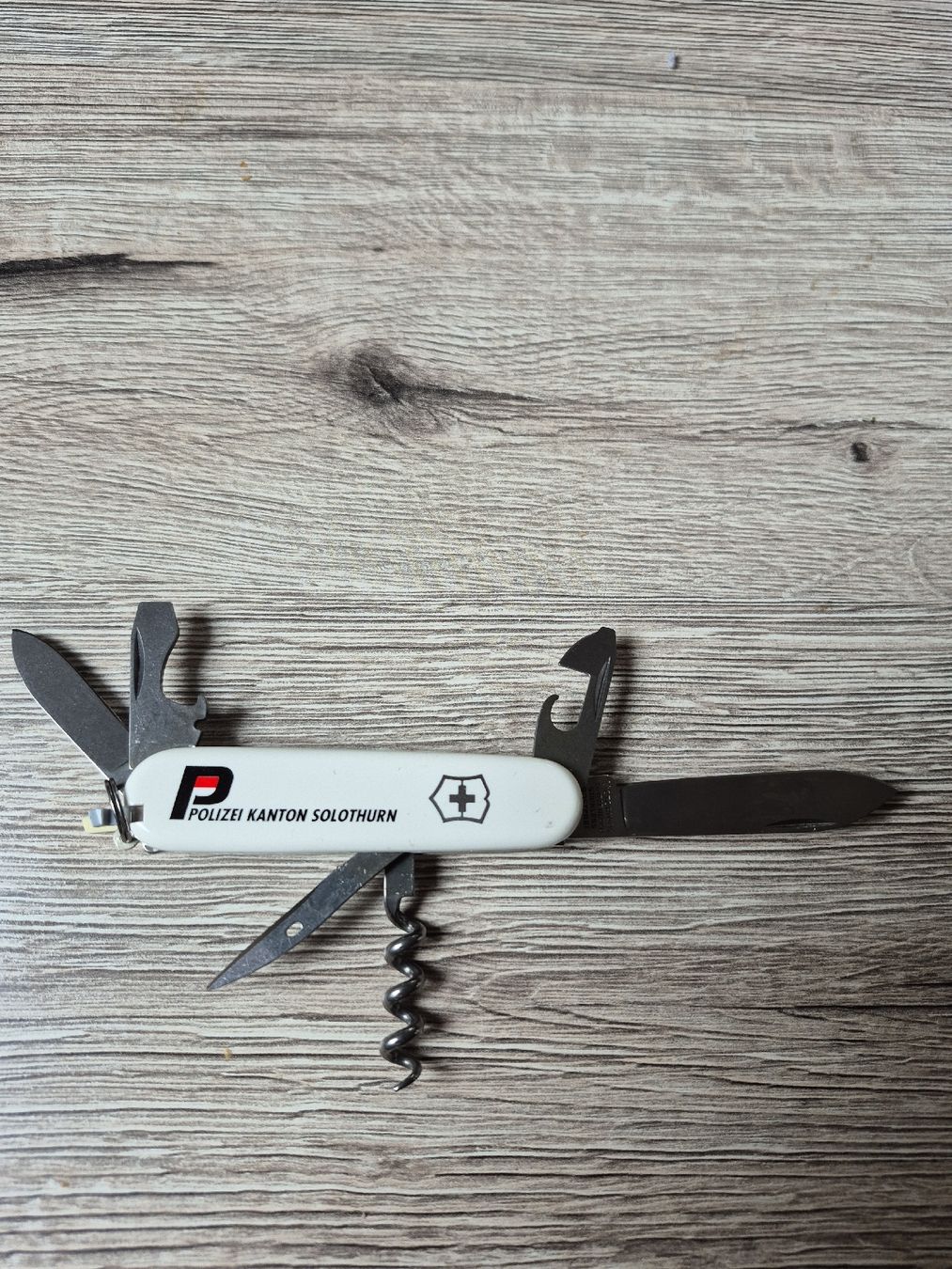 Victorinox Coltelli tascabile: Victorinox Sackmesser, Polizei Kanton Solothurn. – Nuovo (secondo la descrizione) da Regensdorf venduto da schmidi1964 3