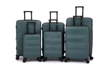 6 tlg. Kofferset Unbreakable Polycarbonat gateBAG GRÜN NEU
