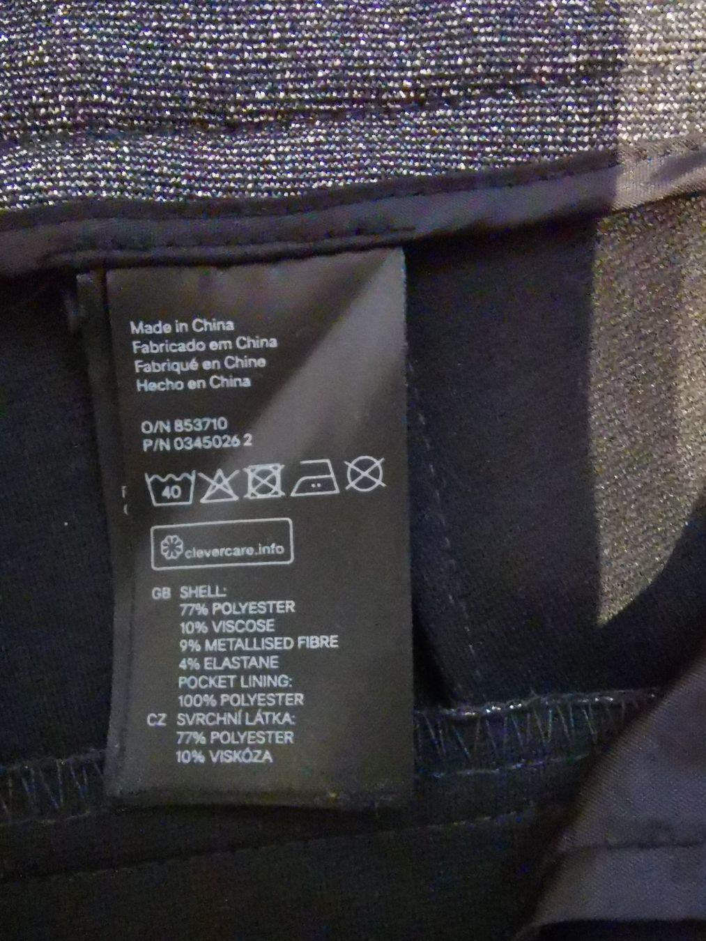 H&M Pantaloni: Hose Glitzer Gr. 36 – Nuovo e nell'imballaggio originale da Kölliken venduto da aninavera 1