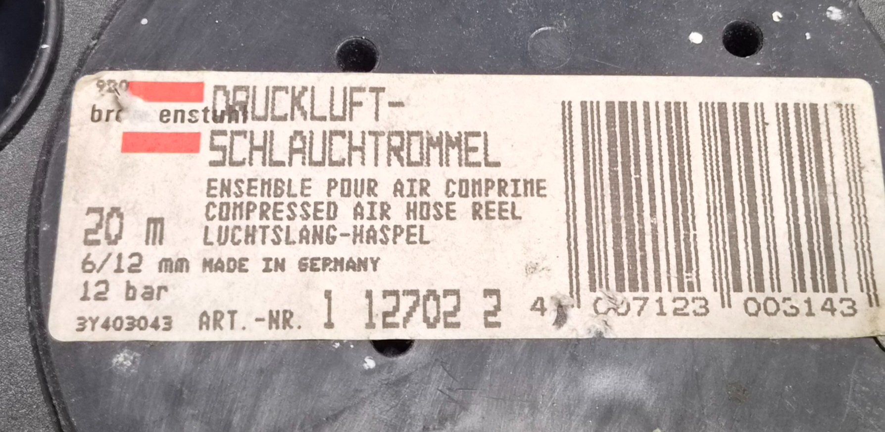 Tutti gli attrezzi: Druckluft-Schlauchtrommel – Usato da Bischofszell venduto da -fr-5 3