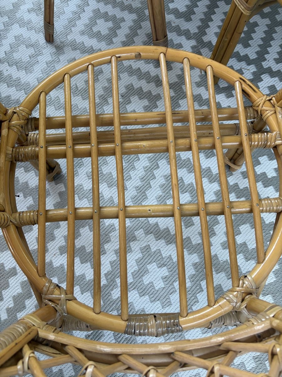 Sessel: Bambus Lounge-Set / Balkonmöbel – 4-teilig  – Gebraucht aus Dielsdorf von nanita. 4