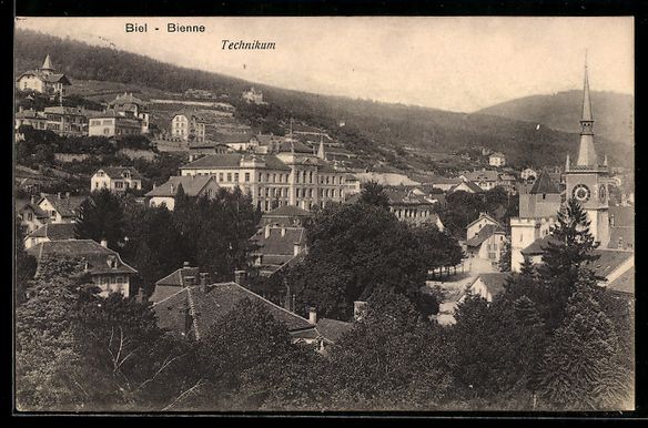 Cartoline postali: AK Biel, Technikum – Usato da Berlin venduto da bartko-reher