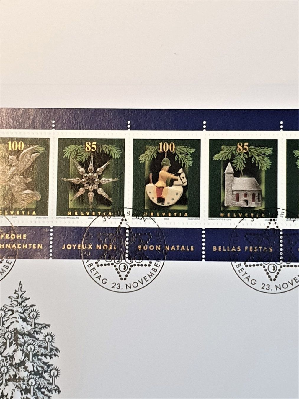 Tutti i francobolli: (49)  2004 "Weihnachtsmarken" FDC – Usato da Schwarzhäusern venduto da Inot3 2