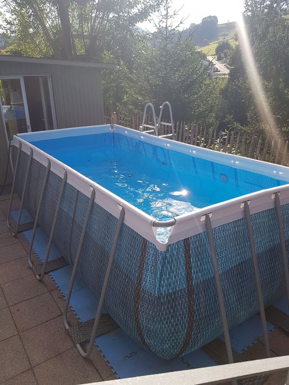 Pool Wasserfall Fontäne – Doppeldüsen-System, Höhen- Und Richtungsverstellbar, Für Aufstell- & Einbau-Pools, Weiß, Plug & Play