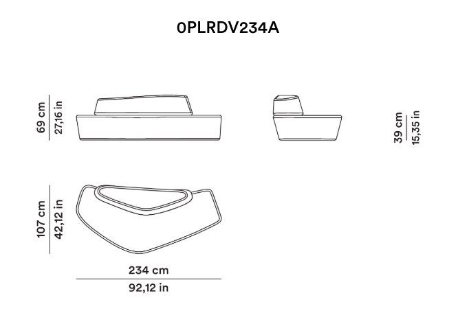 Divani: Tacchini Polar Sofa | Design Pearson Lloyd | Modell 0PLRDV23 – Usato da Affoltern am Albis venduto da Zapro 3