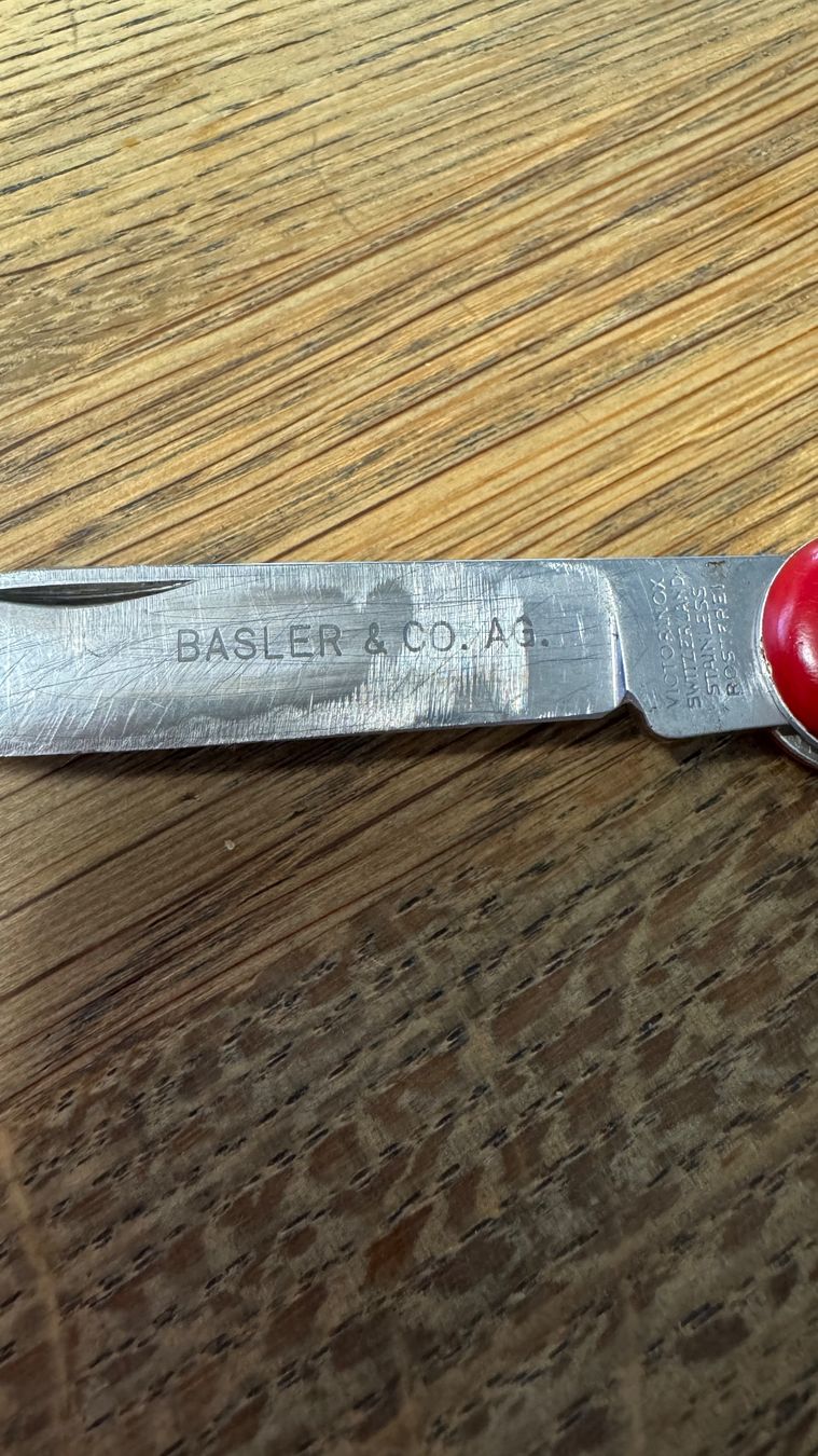Victorinox Taschenmesser: Victorinox Sackmesser alt Basler&Co – Gebraucht aus Burgdorf von Catbagger64 2