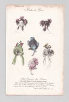 MODE, HUT, HÜTE, FRISUR, BIEDERMEIER, LITHOGRAPHIE 1833