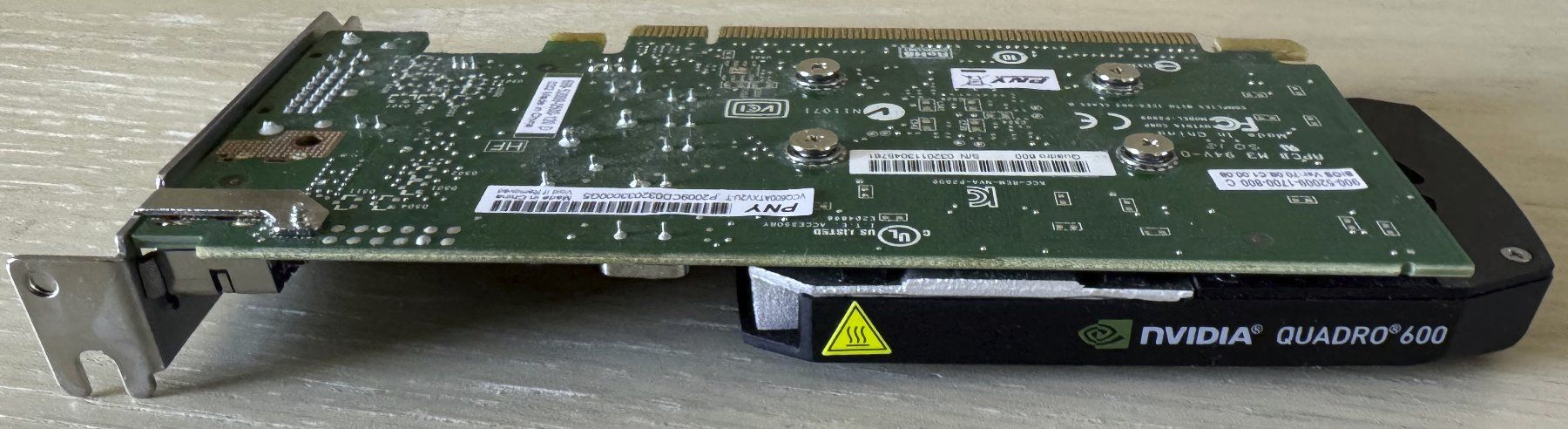 Nvidia Schede grafiche: NVIDIA Quadro 600 Grafikkarte – Usato da Bern venduto da Bergi2000 1