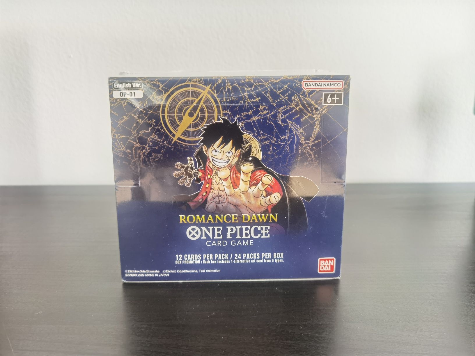 msrp for mega evolutions booster box One Piece Card Game – OP01 „Romance Dawn“ (Display, First Edition – Bl –  Chase Them Cards main image 1