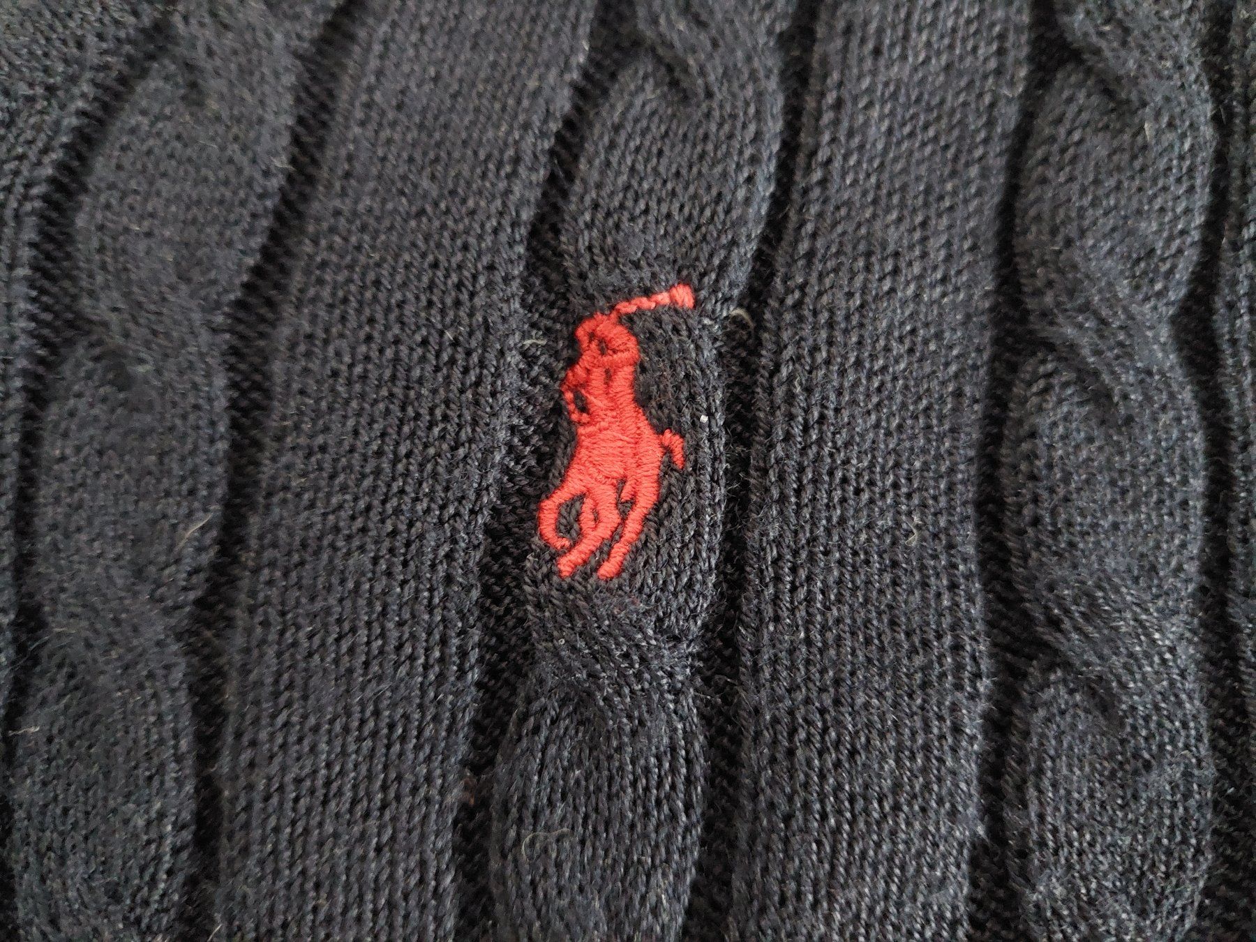 Ralph Lauren Maglioni & Felpe: POLO RALPH LAUREN  Zopfmusterpullover mit V-Ausschnitt – Usato da Zürich venduto da Lacoste06 5