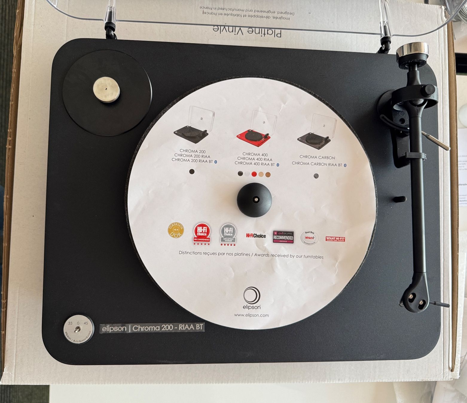 Giradischi: Elipson CHROMA 200 - RIAA BT Bluetooth – Nuovo e nell'imballaggio originale da Mont-sur-Lausanne venduto da Sebouille