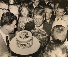 John F. Kennedy im US-Präsident-Wahlkampf, Vintage, 1960