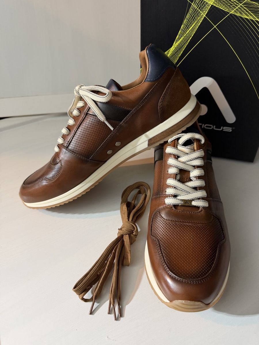 Scarpe da uomo: Baskets Ambitious cuir marron taille 44 neuves – Nuovo e nell'imballaggio originale da Brügg BE venduto da Goob 1