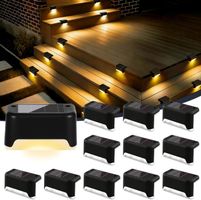 Solar Treppenleuchten LED Außenleuchten IP65 12er Set