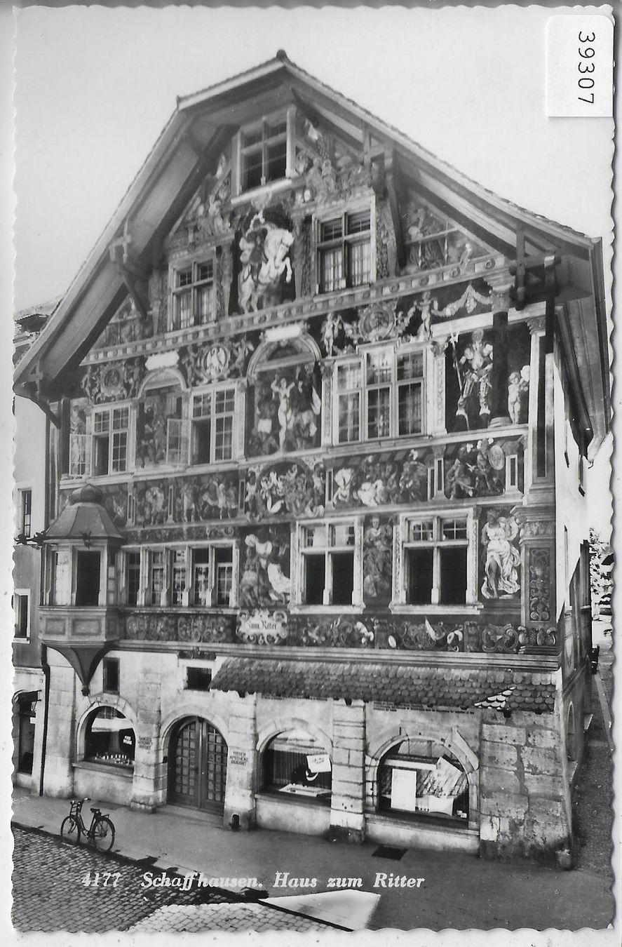 Cartoline postali: Schaffhausen - Haus zum Ritter – Usato da Ettingen venduto da Kartenplanet