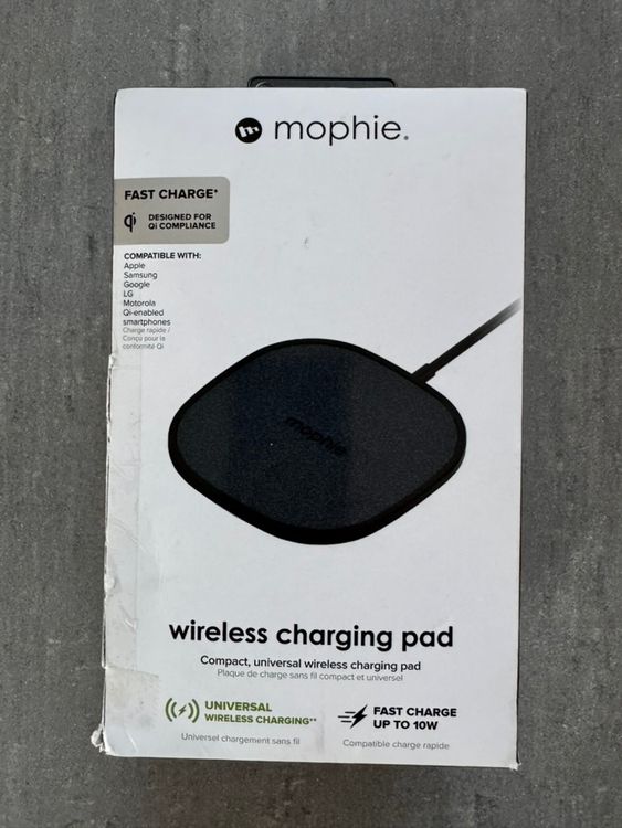 Mophie Charge Stream Pad Mini di Ricarica Wireless Universale Compatto