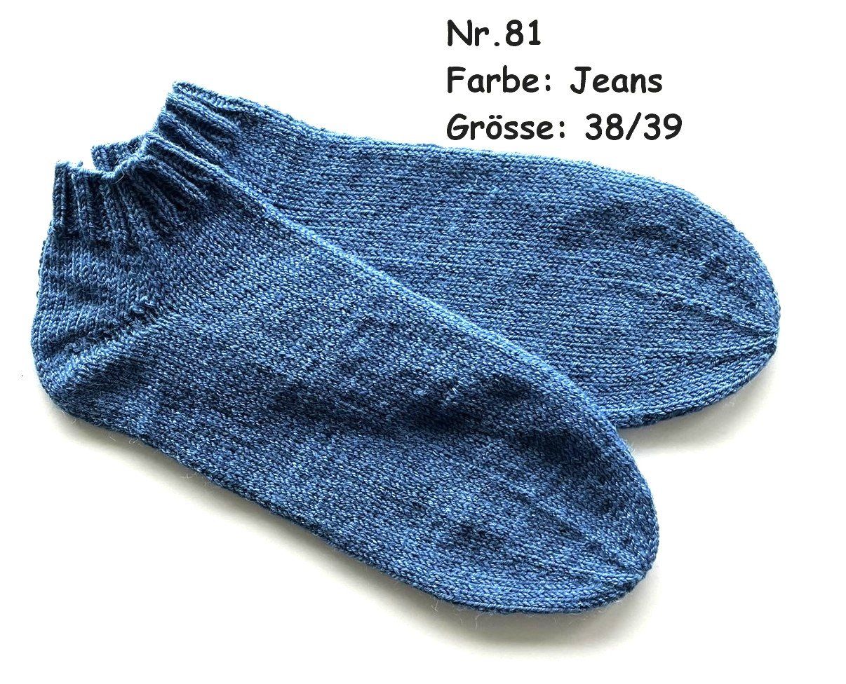 Calze: Sneaker - Socken handgestrickt  Gr.38/39  Nr.81 – Nuovo e nell'imballaggio originale da Täuffelen venduto da wollness