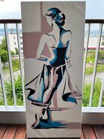 3er Set Gemälde Ballerina