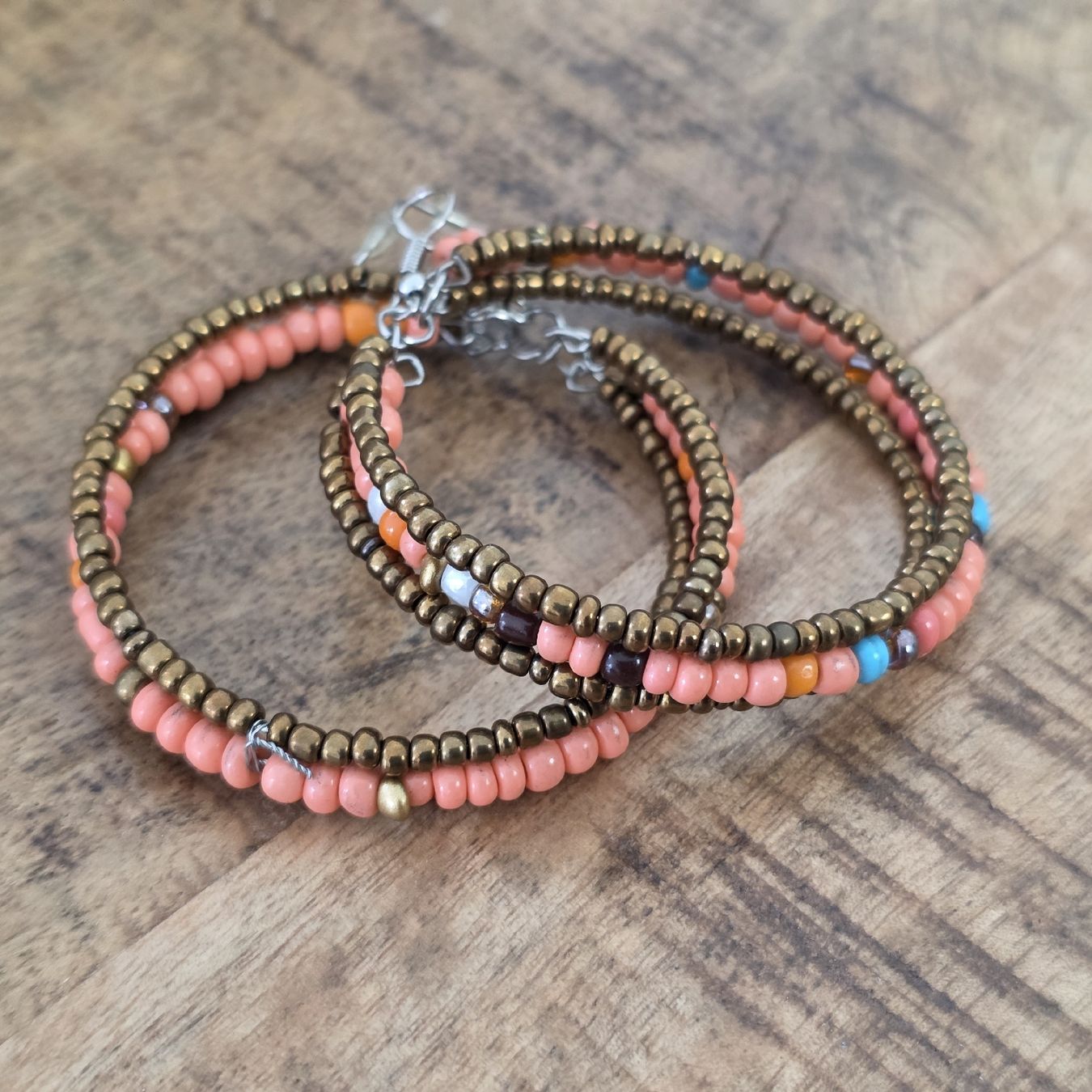 Orecchini pendenti & Orecchini a lobo: Ohrringe Perlenkoralle Goldfarben  – Nuovo (secondo la descrizione) da Rheinsulz venduto da Gilea 1