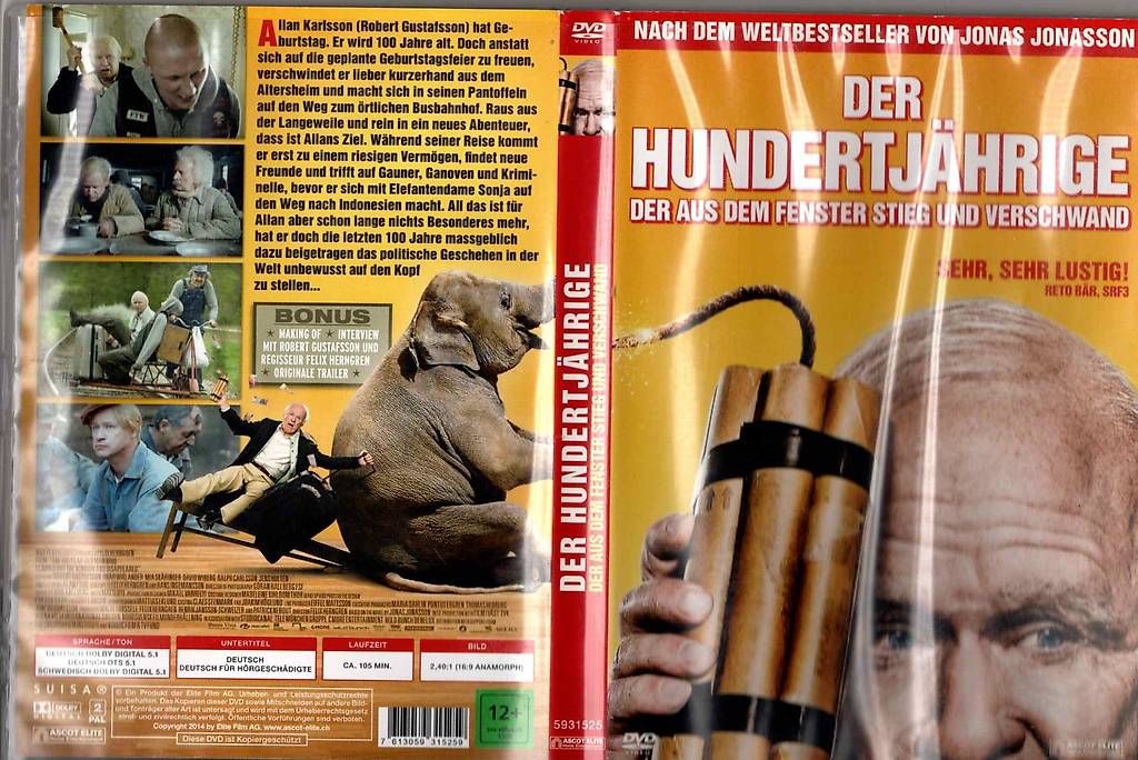 Tutti i DVDs: Der Hundertjährige der aus dem Fenster stieg.. – Usato da Bünzen venduto da Sero100