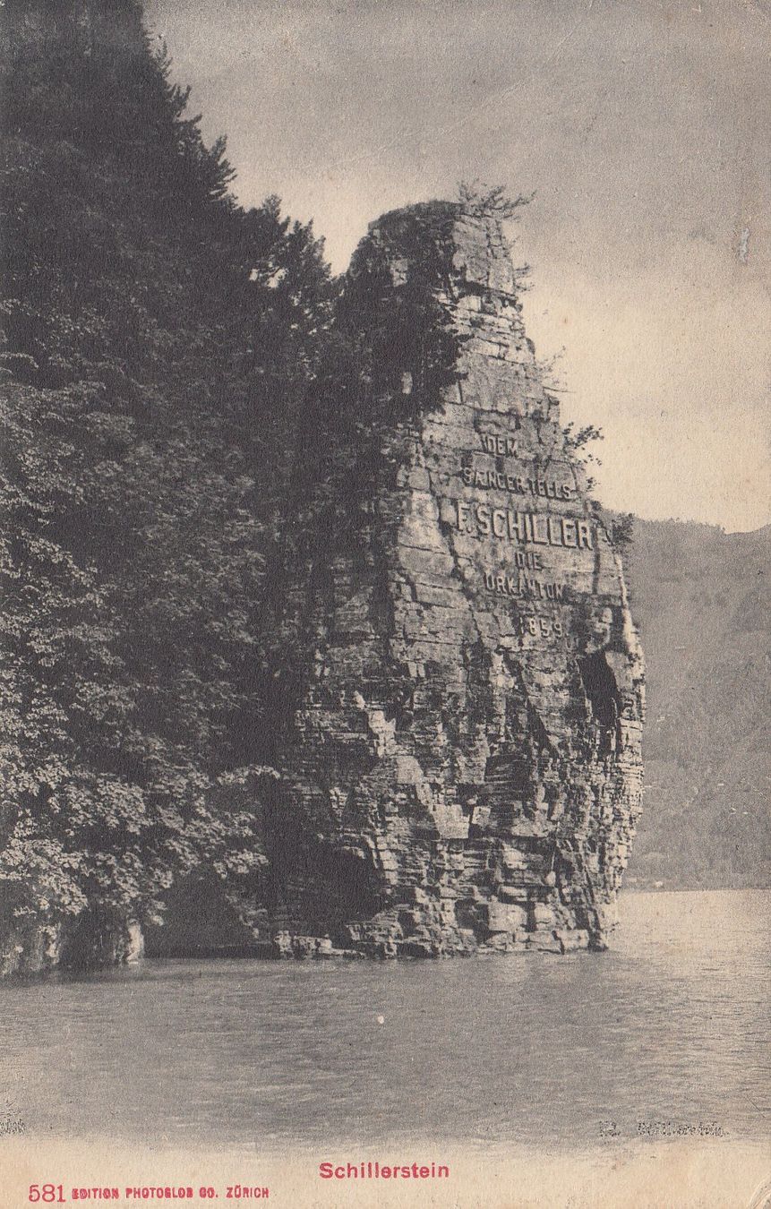 Ansichtskarten: Schillerstein 1909 – Gebraucht aus Bürglen TG von StampGraf
