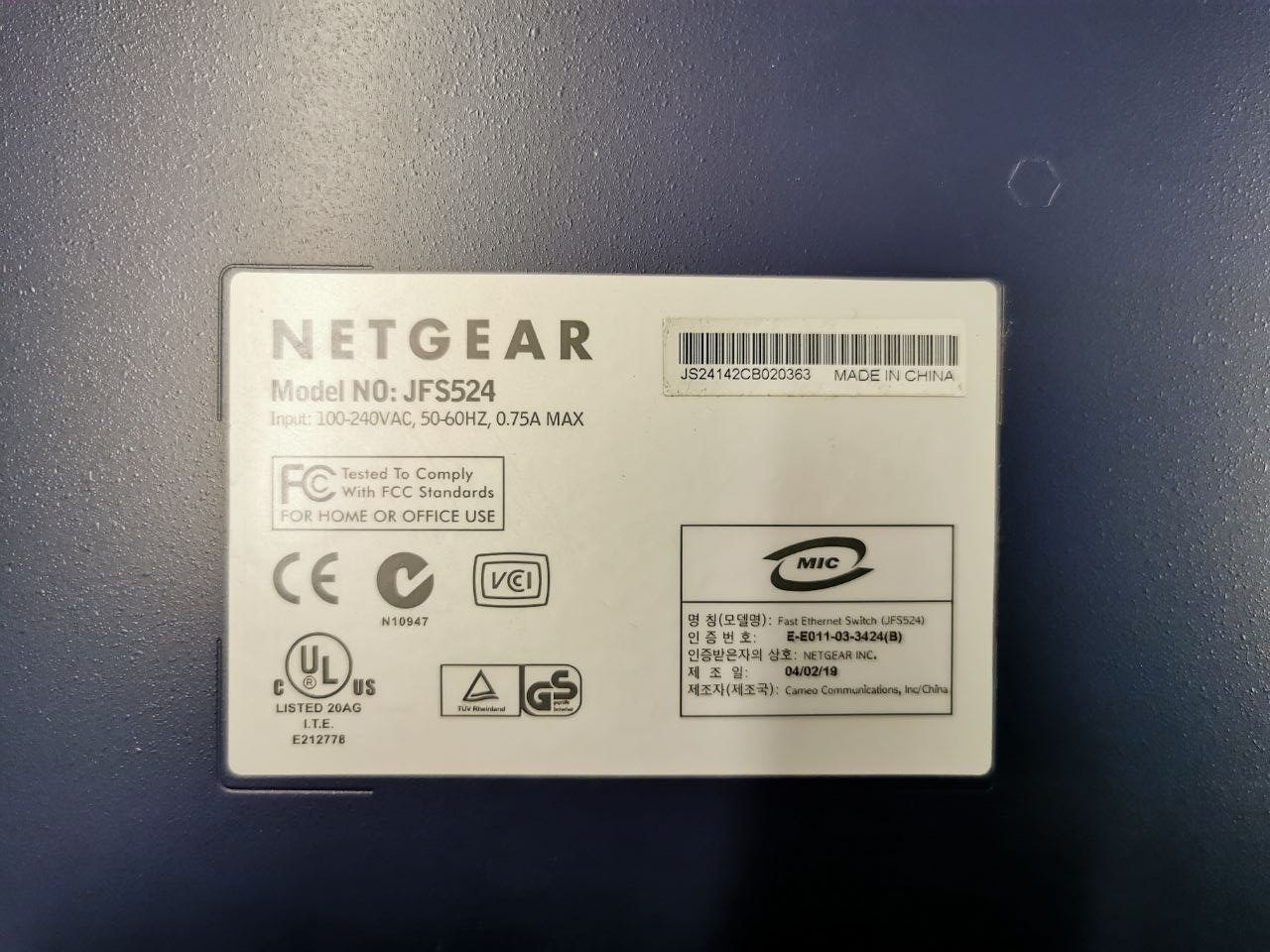 Netgear Hub & Switch: Netgear JFS524  24 Port Switch – Usato da Oberglatt ZH venduto da maravilho 1
