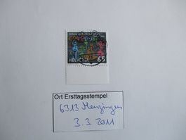 Voll Ort Ersttagsstempel 6313 Menzingen